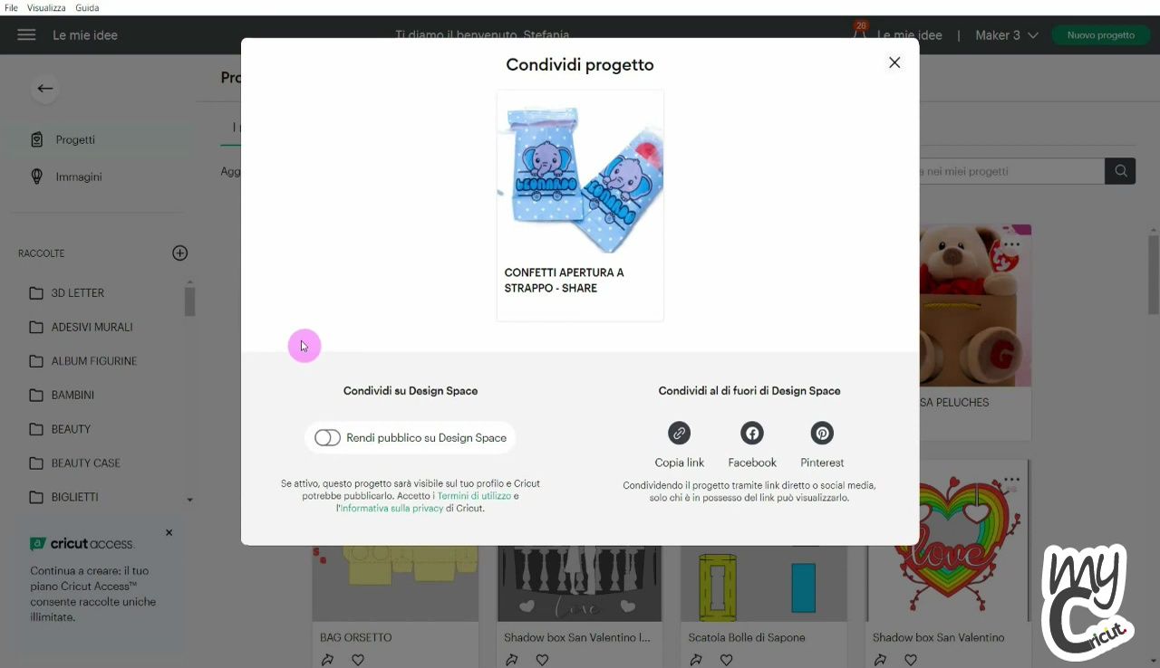 Condividere Progetti su Cricut Design Space: Guida Completa