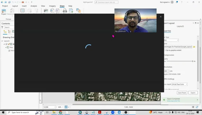 Visualizzare il file esportato per verificare la qualità.