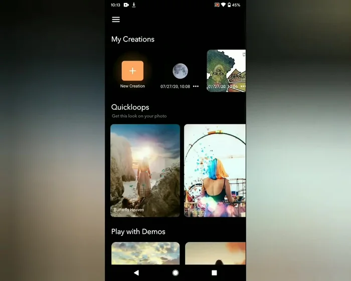 Esporta l'immagine animata come GIF o video e importala in Video Guru.