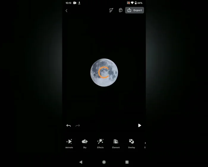 Esporta l'immagine animata come GIF o video e importala in Video Guru.