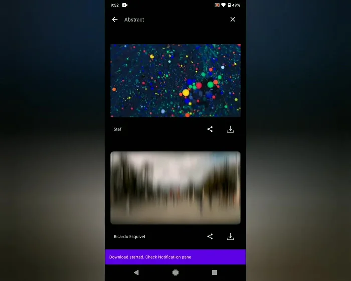 Scarica la versione HD del video scelto.