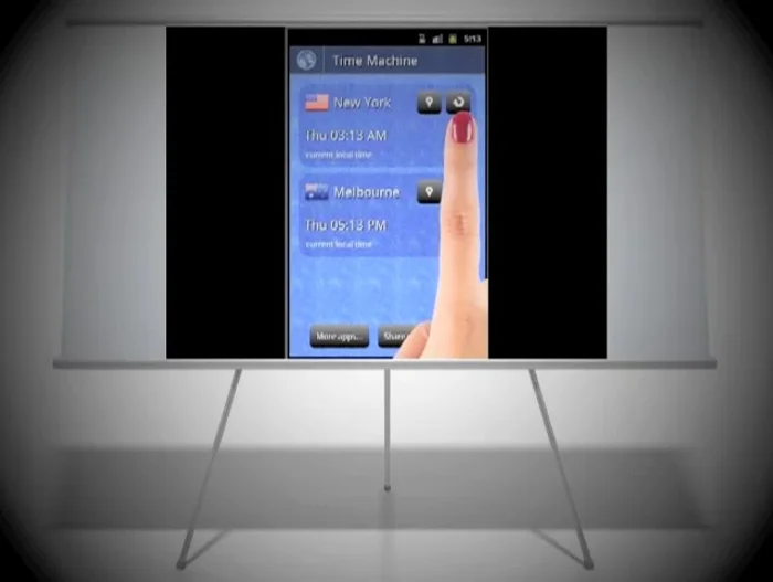 Inserisci l'orario desiderato nella posizione scelta.