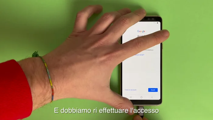 Scegli il modello e il sistema operativo del tuo telefono e premi "Inizia".