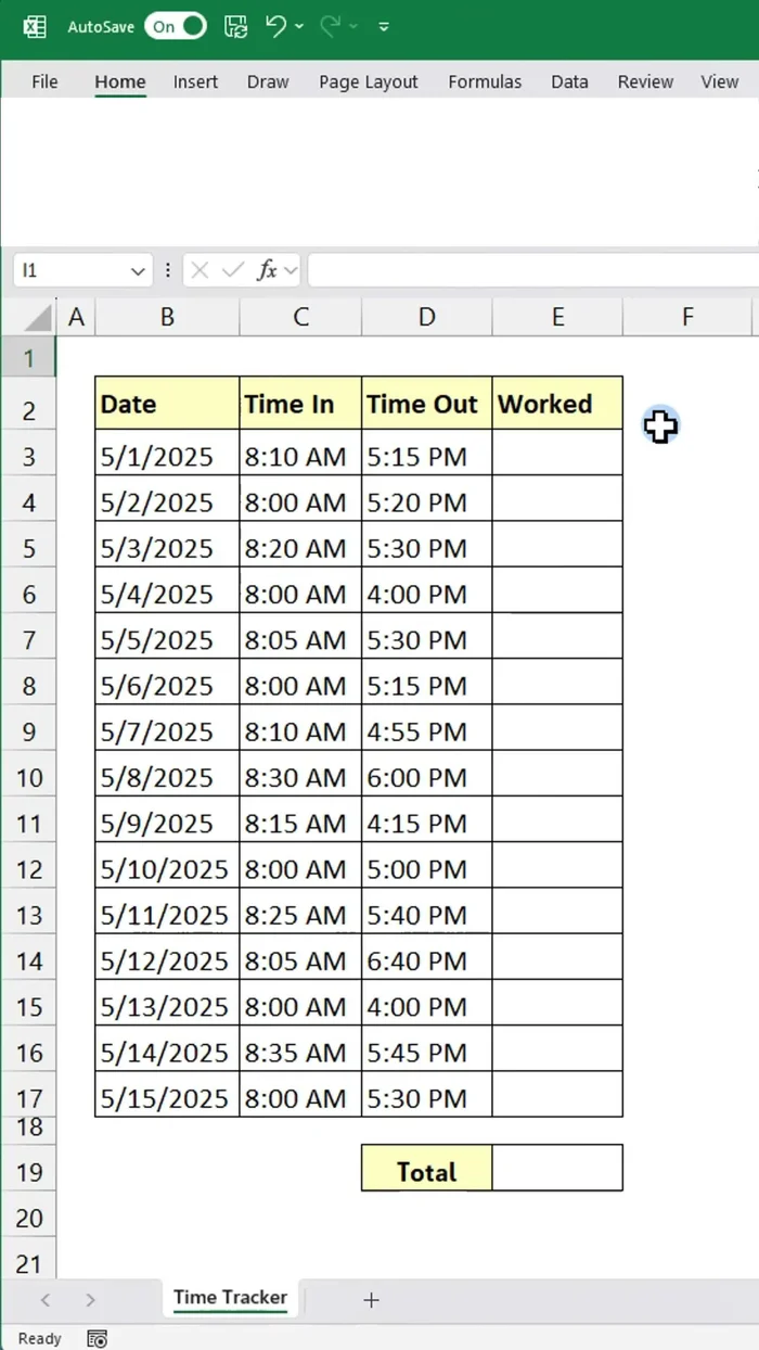 Fai doppio clic sulla maniglia di riempimento per copiare la formula nelle celle sottostanti.