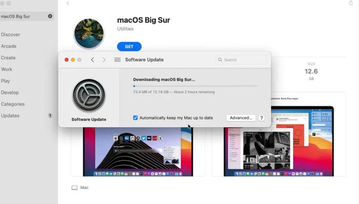 Vai su Preferenze di Sistema > Data e ora. Sblocca le impostazioni, inserisci la password e seleziona "Imposta data e ora automaticamente". Seleziona anche la tua regione e il fuso orario.