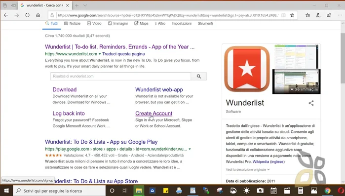 Se non hai un account, clicca su 'Create account'. Inserisci la tua email, crea una password sicura e segui le istruzioni per verificare il tuo indirizzo email.