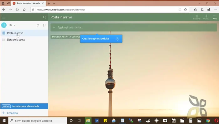 Crea cartelle per raggruppare liste simili (es. 'Lavoro', 'Casa', 'Studi'). Puoi trascinare e rilasciare le liste tra le cartelle per organizzarle.