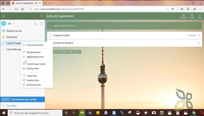 Organizza le tue liste con cartelle: