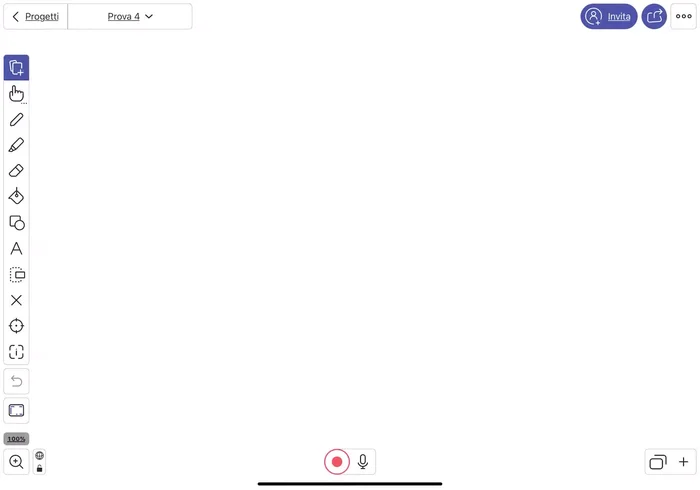 Aggiungi immagini, video, equazioni o testo alla tua whiteboard utilizzando le funzioni integrate.