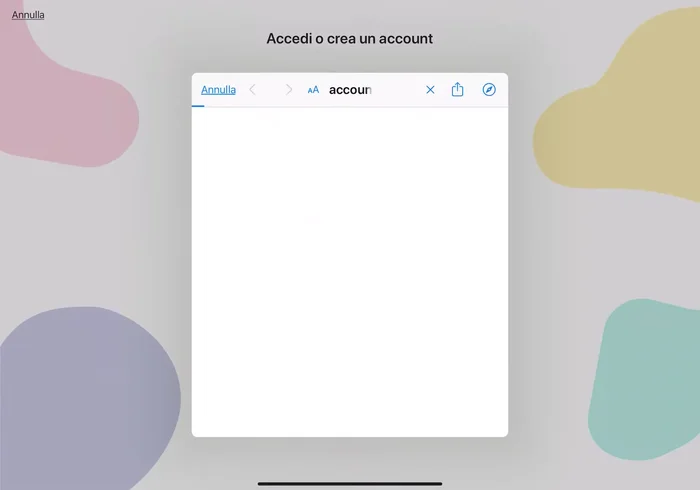 Accedi all'applicazione tramite il tuo account Google.
