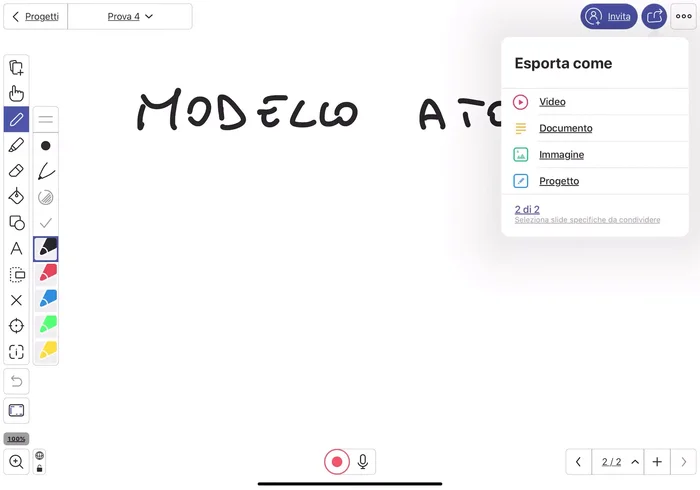 Condividi la tua video lezione con gli studenti tramite link o caricandola su Google Classroom o Drive.