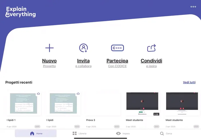 Utilizza la whiteboard per scrivere il titolo della tua lezione.
