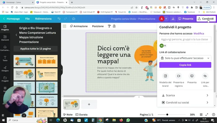 Clicca su 'Avvia registrazione'.