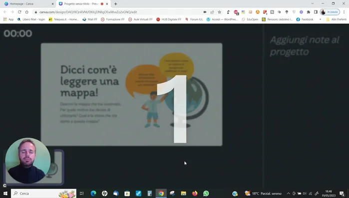 Clicca su 'Avvia registrazione'.