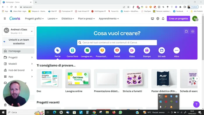 Utilizza i modelli di presentazione disponibili (anche la versione gratuita offre molte opzioni).