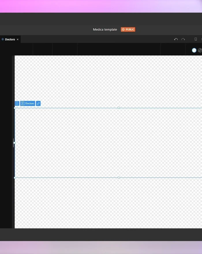 Assegna una larghezza massima di 270 pixel all'immagine e una larghezza di 240 pixel al contenitore di testo, con un gap di 1 unità.
