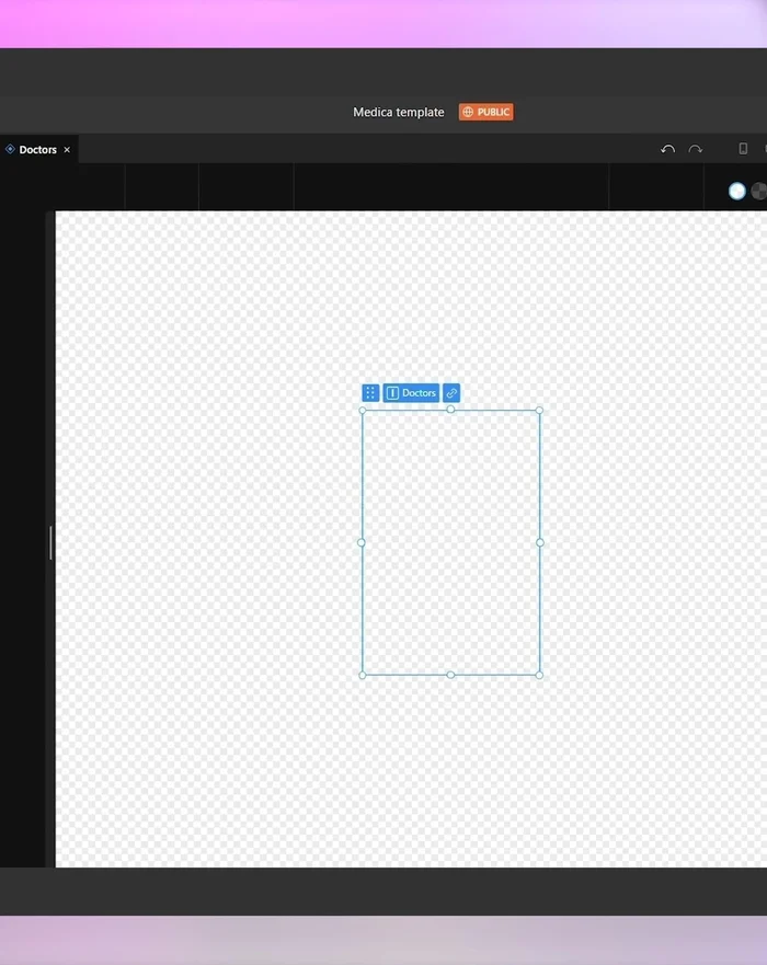 Assegna una larghezza massima di 270 pixel all'immagine e una larghezza di 240 pixel al contenitore di testo, con un gap di 1 unità.