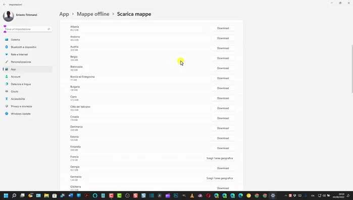 Cliccare su "Scarica"