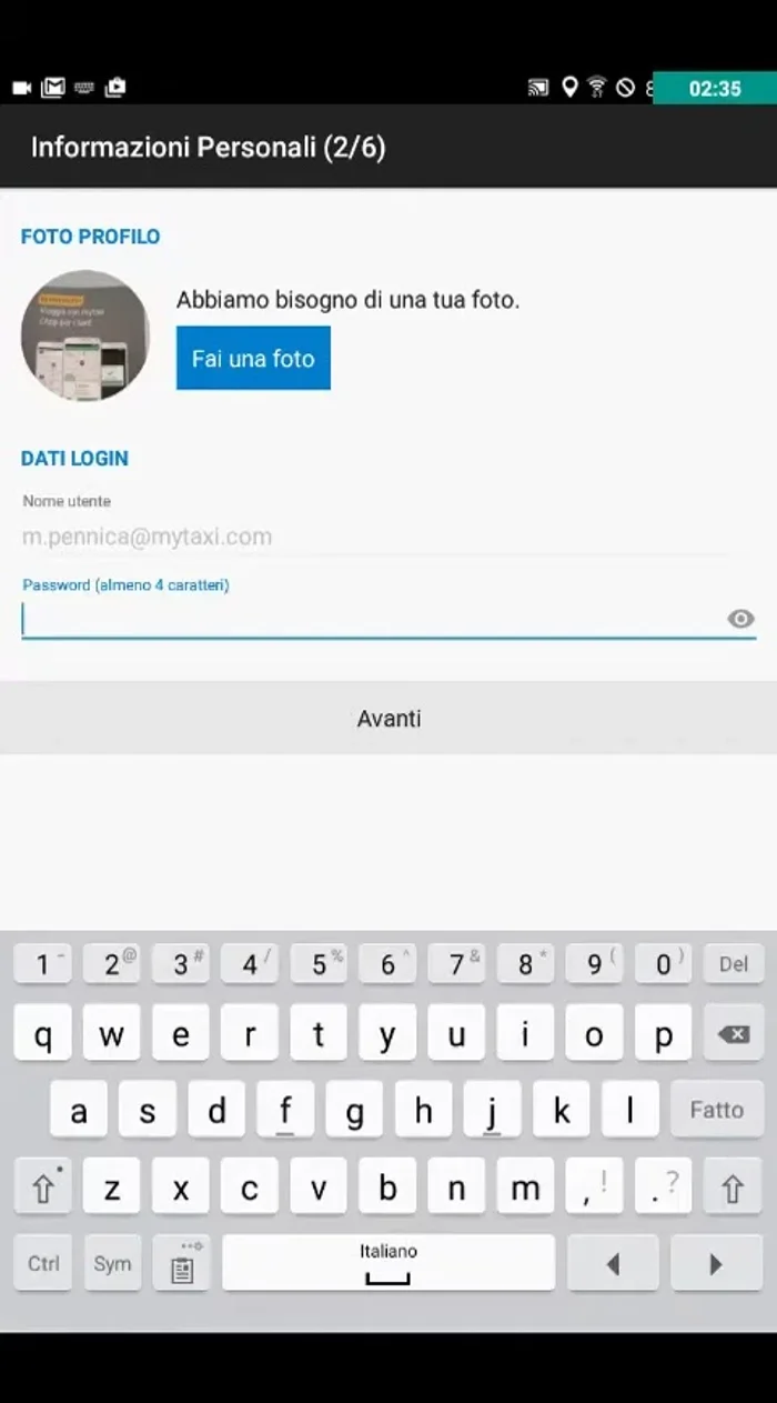 Inserisci i dati del tuo KB (foto del documento).