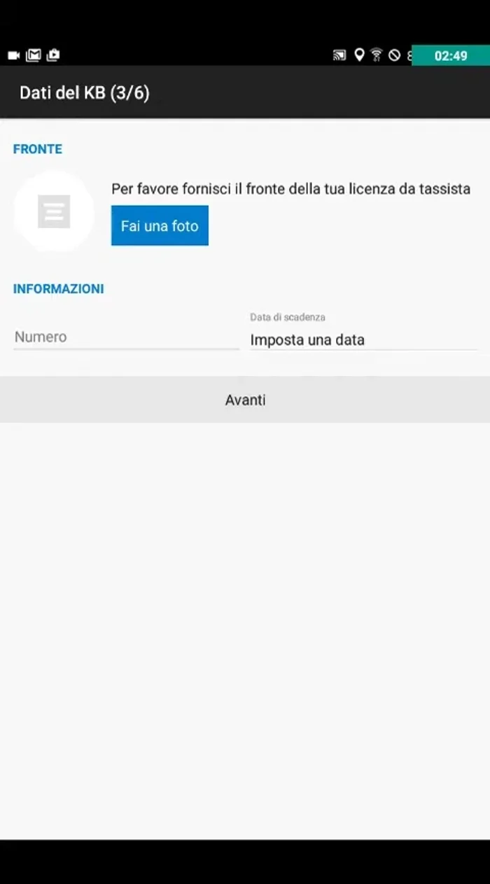 Inserisci i dati del tuo KB (foto del documento).
