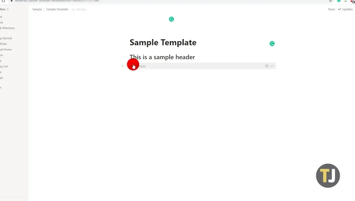 Per utilizzare il modello su altre pagine, duplica il pulsante modello usando l'icona a sei punti e l'opzione 'Duplica'. Trascina il duplicato nella nuova pagina o usa l'opzione 'Sposta in'.