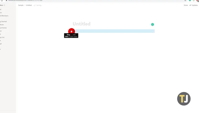 Utilizza l'icona a sei punti per trascinare intere righe o sezioni.