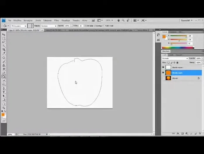 Creare una selezione dal tracciato andando su 'Tracciato di lavoro' > 'Crea selezione'.