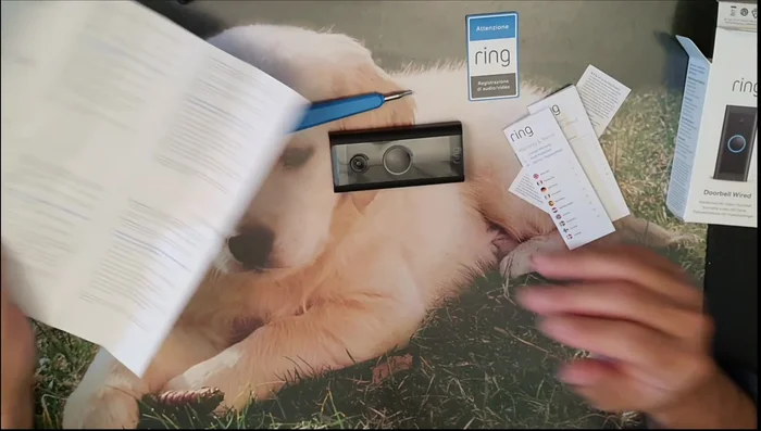 Creazione di un account Ring e verifica dell'email.