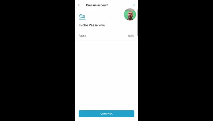 Creazione di un account Ring e verifica dell'email.