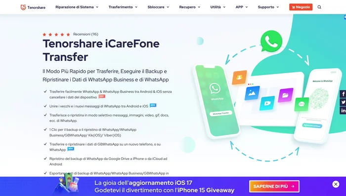 Seleziona il backup desiderato e clicca su 'Esegui il backup'.