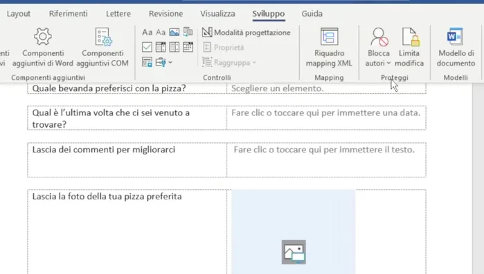 Proteggere il modulo per limitare la modifica dei campi predefiniti, permettendo solo la compilazione da parte dell'utente. Opzionalmente, aggiungere una password.
