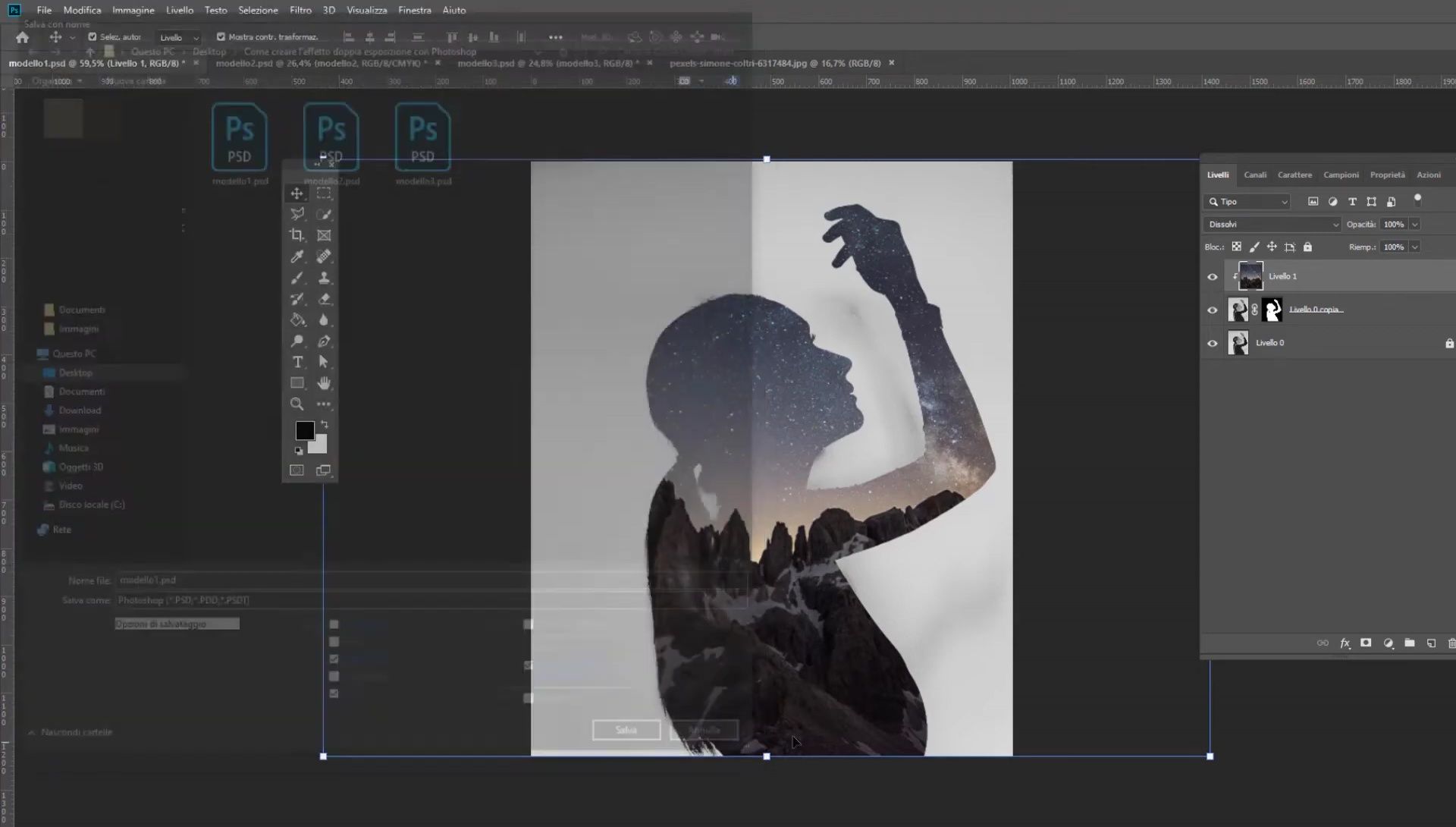 Doppia Esposizione in Photoshop: Guida Completa per un Effetto Surreale