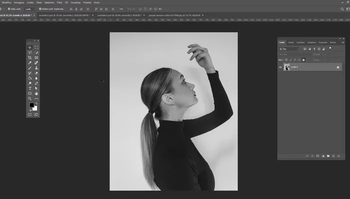 Aggiungere una maschera di livello per isolare la selezione.