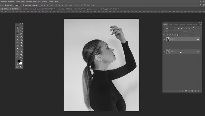 Aggiungere una maschera di livello per isolare la selezione.
