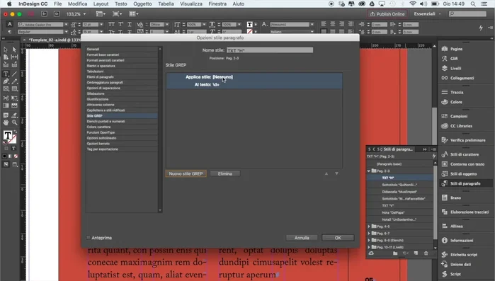 Denominare lo stile 'Italico' e impostare solo lo stile Italico, senza specificare la famiglia di caratteri.