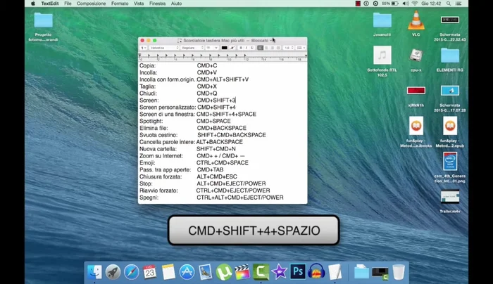 Screenshot di una singola finestra
