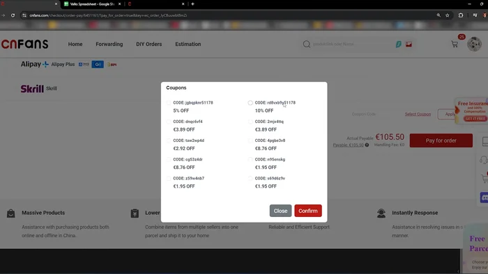 Verifica che lo sconto sia applicato correttamente.