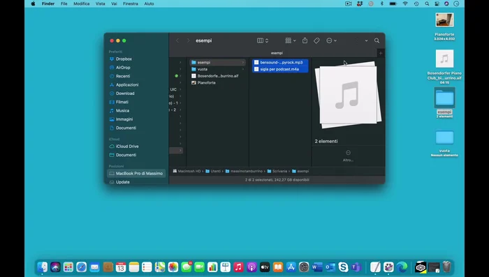 Riprodurre tutti i file audio/video in una cartella
