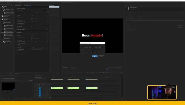 Aggiungere un livello di testo sopra la maschera.