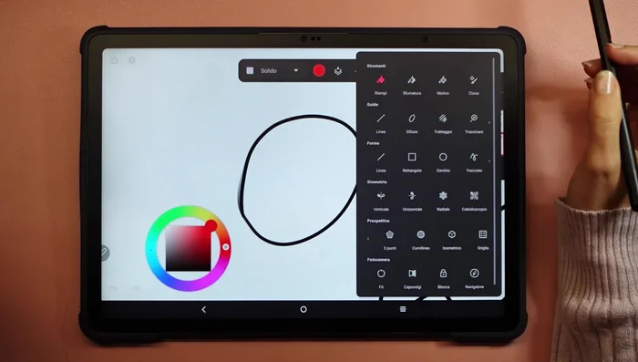 Utilizzare il riempimento rapido per riempire aree chiuse rapidamente.