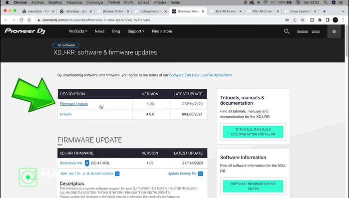 Scarica e installa i driver più aggiornati dal sito del produttore della tua console DJ. Assicurati di aver installato la versione più recente prima di collegare la console.