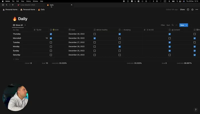 Monitorare i progressi quotidianamente e valutare i risultati reali (es. aumento iscritti, views, miglioramento fisico).