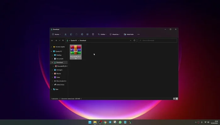 Copia la cartella estratta e incollala nella directory 'C:\'.