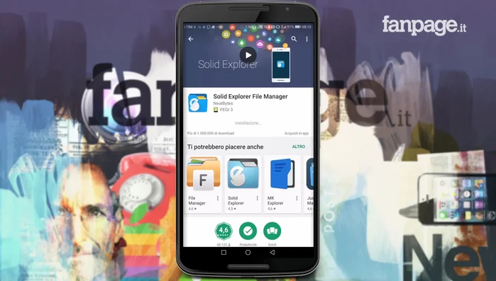 Apri Solid Explorer e concedi tutti i permessi necessari.