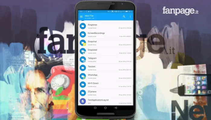Tieni premuto a lungo sulle cartelle "WhatsApp Images" e "WhatsApp Videos".
