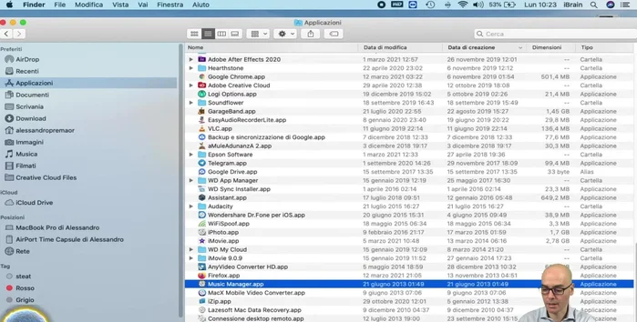 Inserire la password del Mac per confermare.