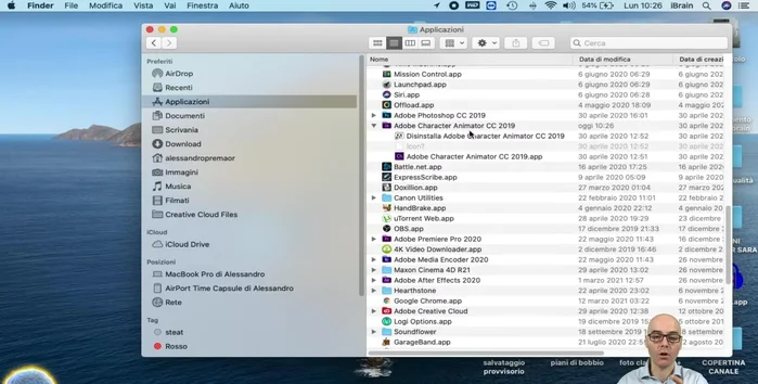 Seguire le istruzioni del programma di disinstallazione.