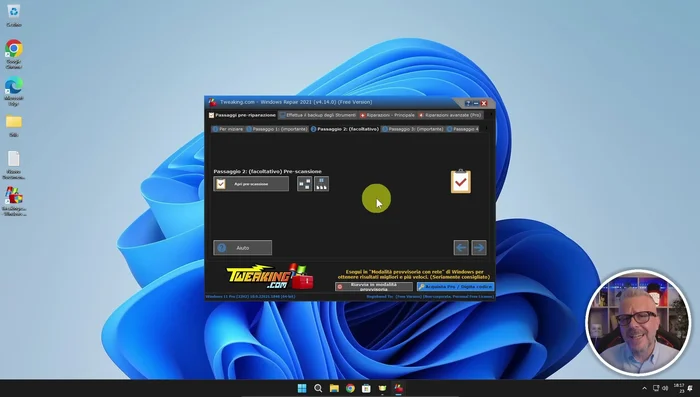 Effettuare un controllo dei file di sistema cliccando su "Controllo".