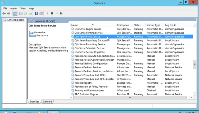 Salvare le modifiche al file di configurazione.