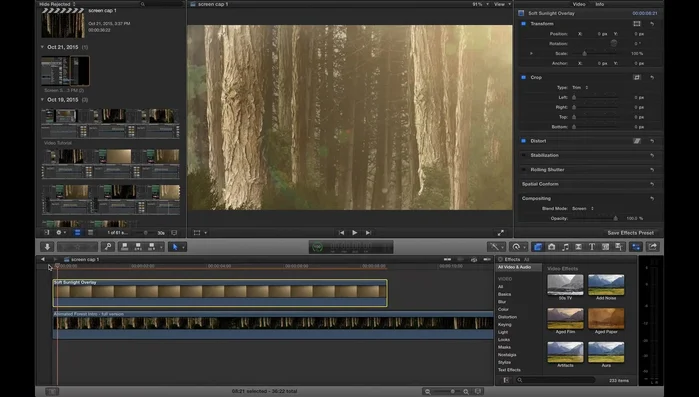Regolare l'opacità di ogni modalità di fusione usando il cursore per controllare l'intensità dell'effetto.